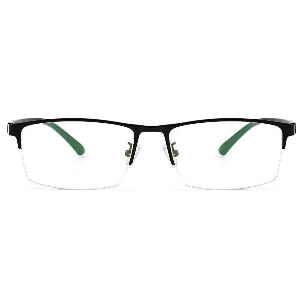 Men's Square Semi-Rimless TR90 Prescription Glasses S61001 — view 3 | Rx Spectacle