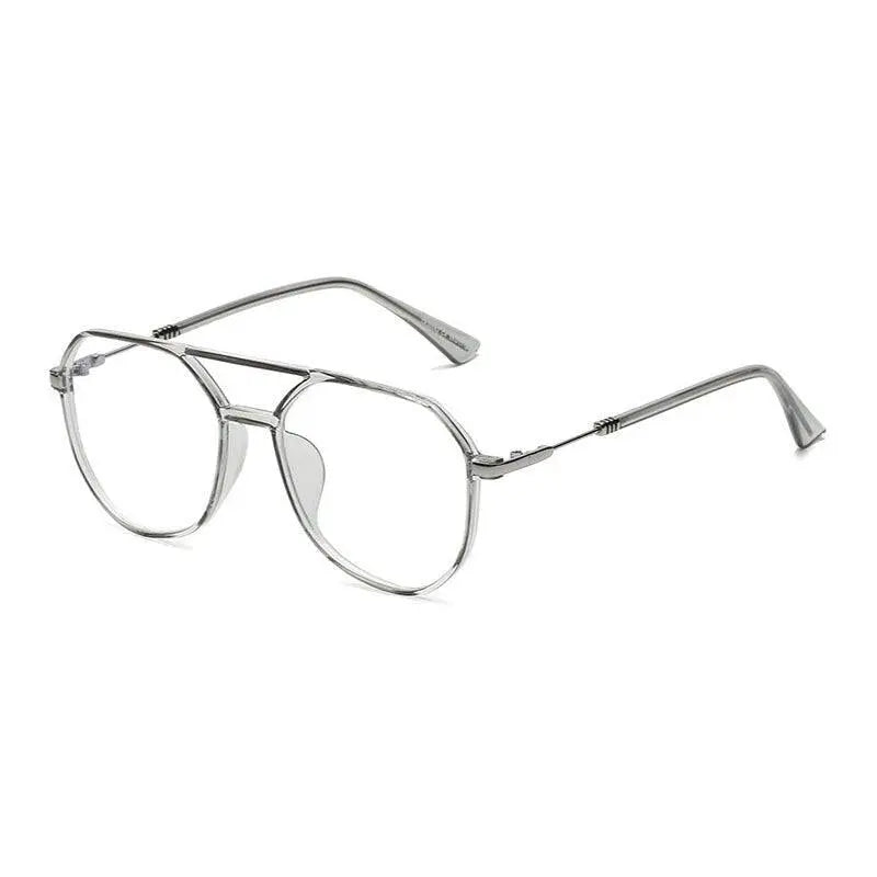Unisex Square Full Rim Acetate Double Bridge Prescription Glasses 30062 — view 2 | Rx Spectacle
