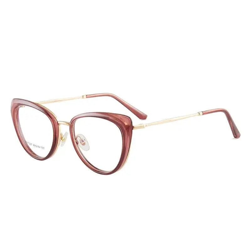 Women's Cat Eye Full Rim TR90 Prescription Glasses 7007 — view 6 | Rx Spectacle