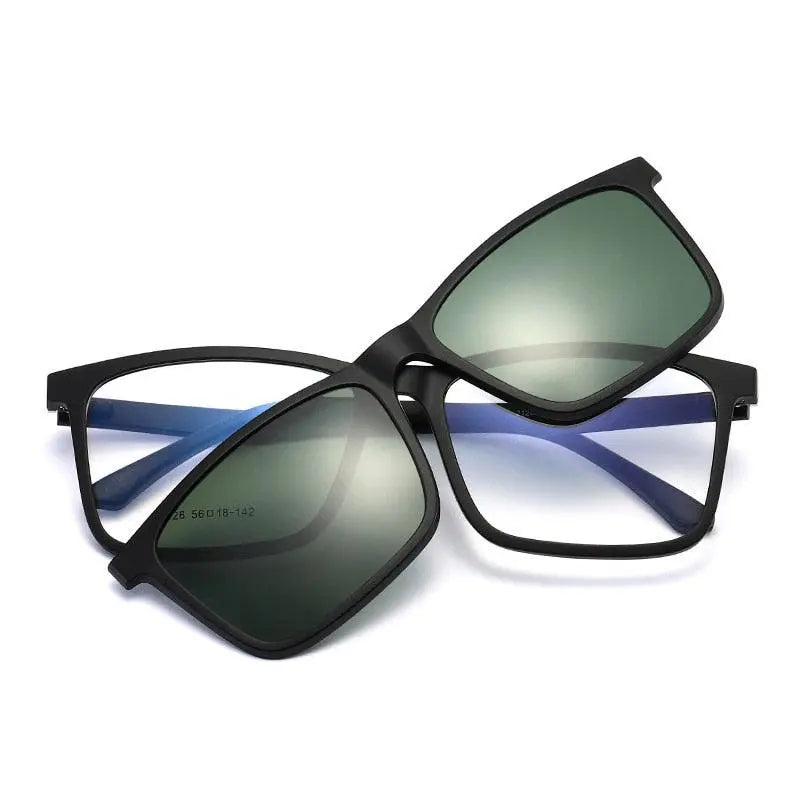 Men's Full Rim TR90 Clip-On Prescription Glasses 2126 — view 10 | Rx Spectacle