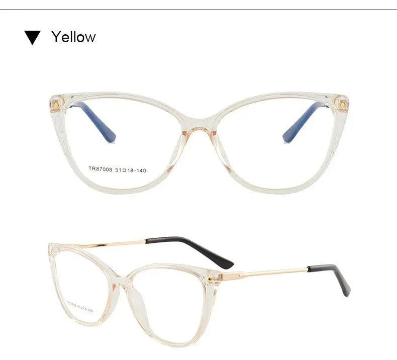 Cat Eye Full Rim TR90 Prescription Glasses 7008 — view 20 | Rx Spectacle