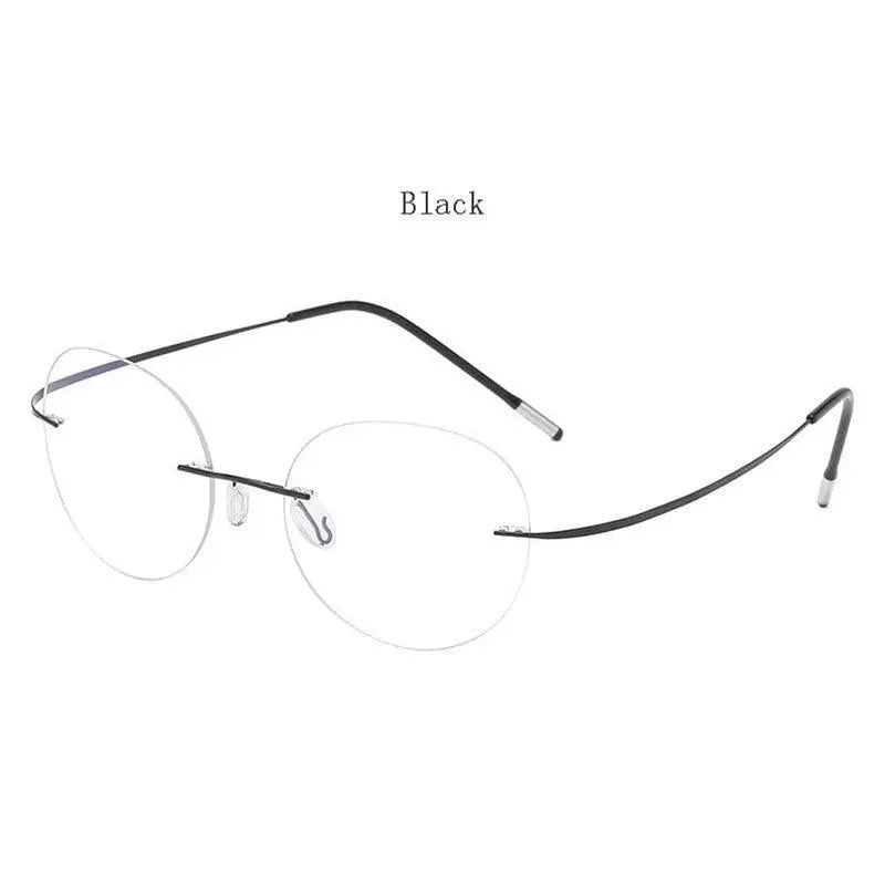 Unisex Polygon Rimless Titanium Prescription Glasses 6001-6002 — view 5 | Rx Spectacle