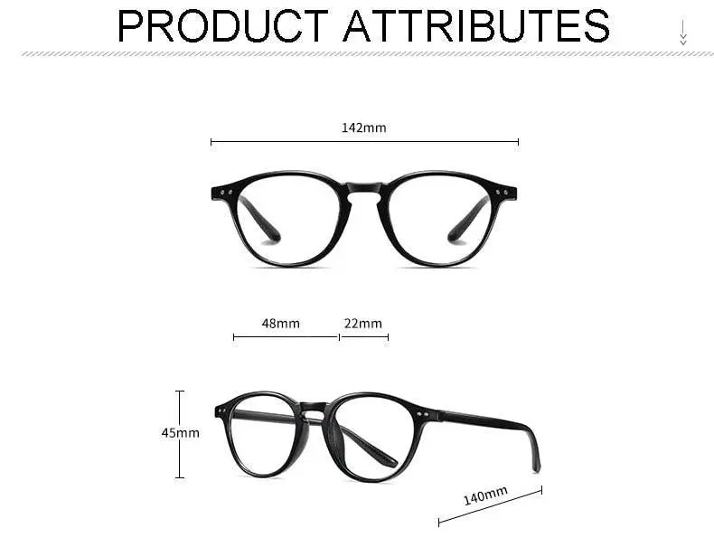 Unisex Round Full Rim TR90 Prescription Glasses 2318 — view 16 | Rx Spectacle