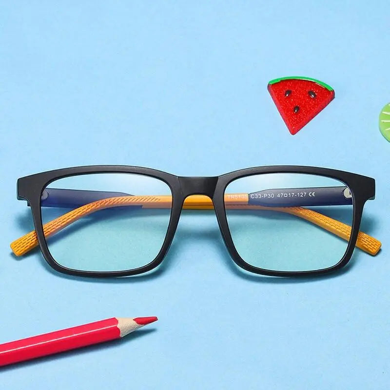 Unisex Square Full Rim TR90 Prescription Glasses 5105 — view 4 | Rx Spectacle