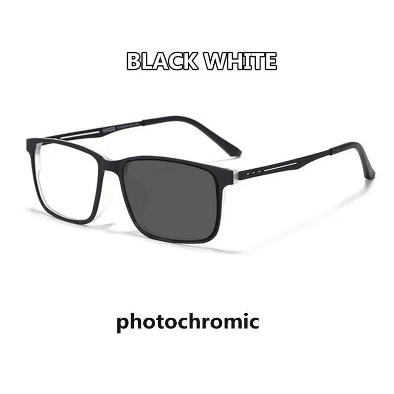 Unisex Square Full Rim Titanium Reading Glasses F3003 — view 10 | Rx Spectacle