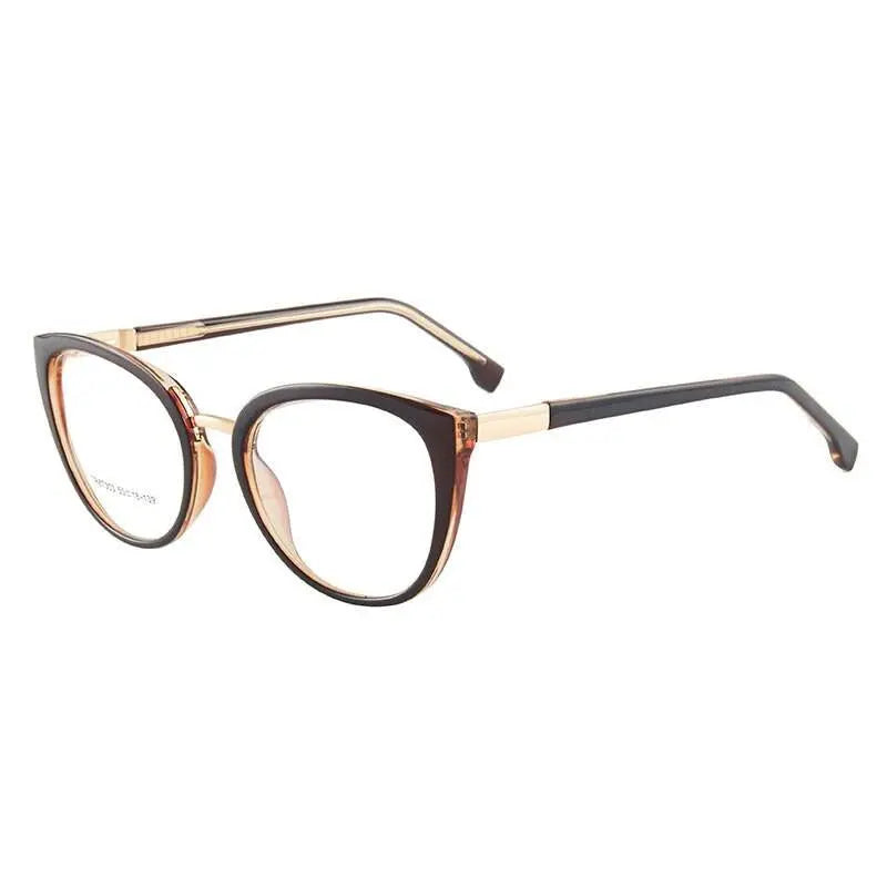 Women's Cat Eye Full Rim Acetate Prescription Glasses 7003 — view 11 | Rx Spectacle