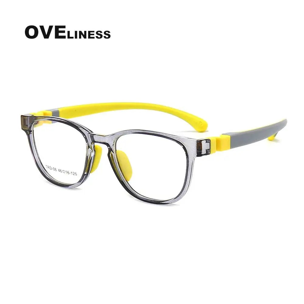 Unisex Square Full Rim Titanium Prescription Glasses Olp06 — view 5 | Rx Spectacle