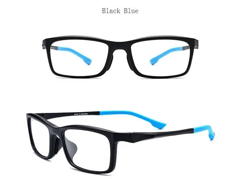 Men's Rectangular Full Rim Titanium Sports Glasses 17209 — view 19 | Rx Spectacle