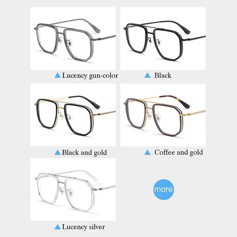 Men's Full Rim Titanium Prescription Glasses 2216yj — view 2 | Rx Spectacle