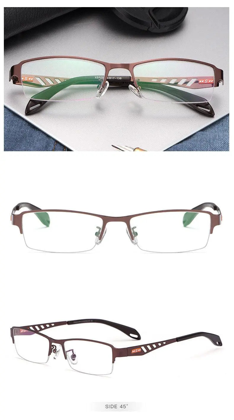 Unisex Semi-Rimless TR90 Prescription Glasses Xs505 — view 16 | Rx Spectacle