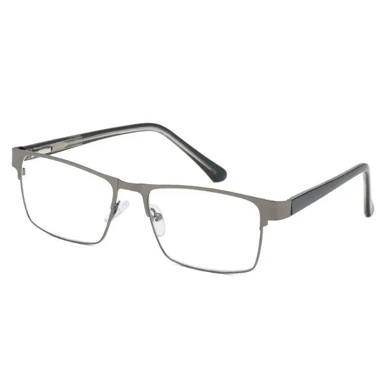 Men's Square Full Rim Alloy Reading Glasses R89865 — view 2 | Rx Spectacle