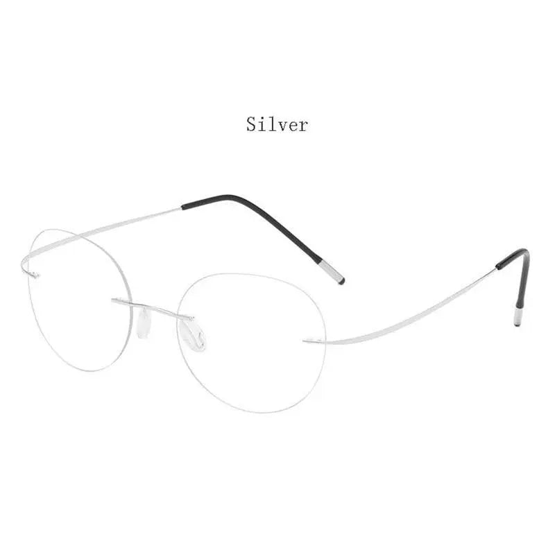 Unisex Polygon Rimless Titanium Prescription Glasses 6001-6002 — view 11 | Rx Spectacle