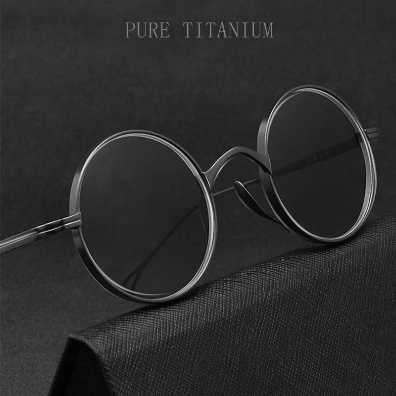 Unisex Full Rim Titanium Prescription Glasses 9818CK — view 2 | Rx Spectacle