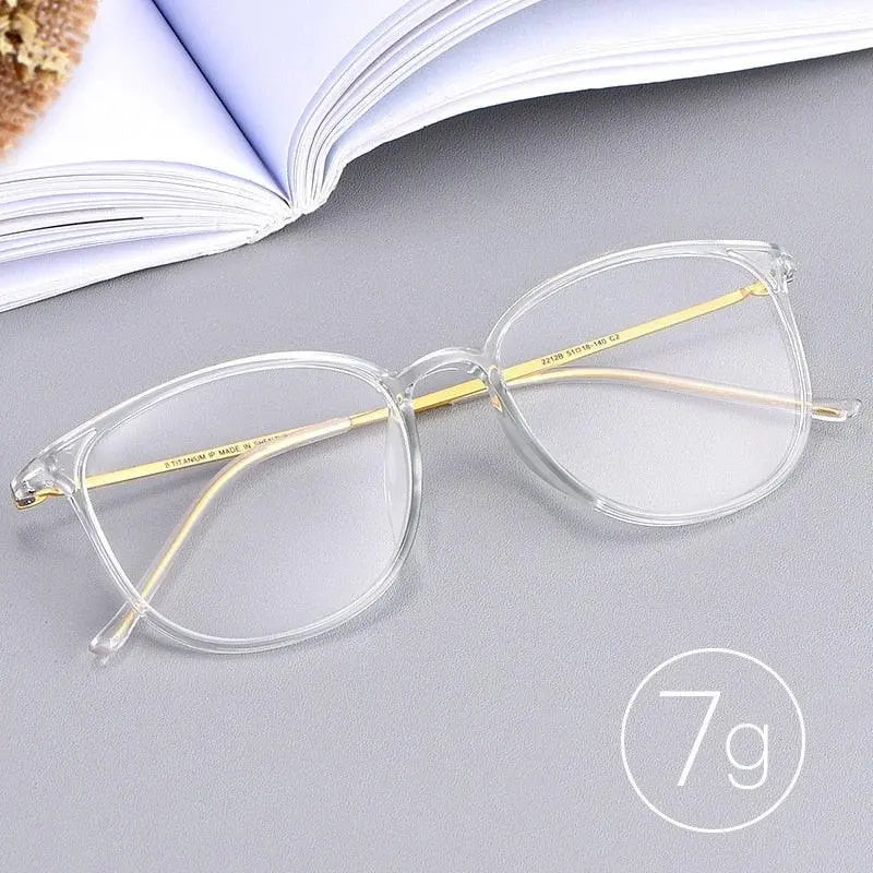 Unisex Full Rim Titanium Prescription Glasses 2212B — view 7 | Rx Spectacle