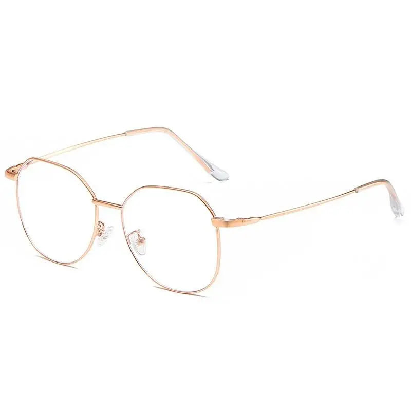 Unisex Polygon Full Rim Alloy Prescription Glasses Zy9038 — view 12 | Rx Spectacle