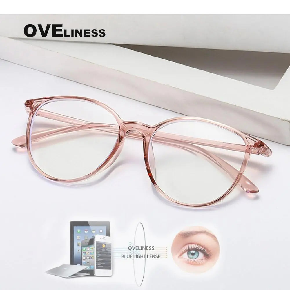 Unisex Round Full Rim Titanium Prescription Glasses 8075 — view 10 | Rx Spectacle