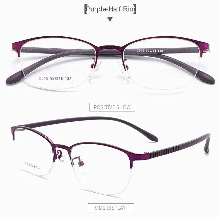 Unisex Full Rim Alloy Prescription Glasses 2516 — view 20 | Rx Spectacle