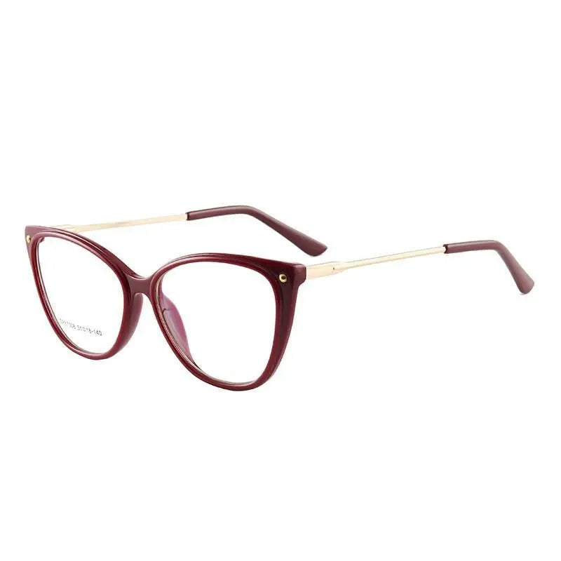 Cat Eye Full Rim TR90 Prescription Glasses 7008 — view 8 | Rx Spectacle
