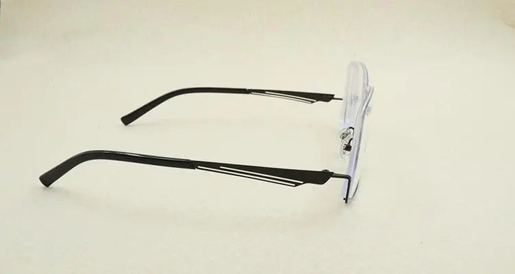 Men's Semi-Rimless Alloy Prescription Glasses YS01 — view 14 | Rx Spectacle