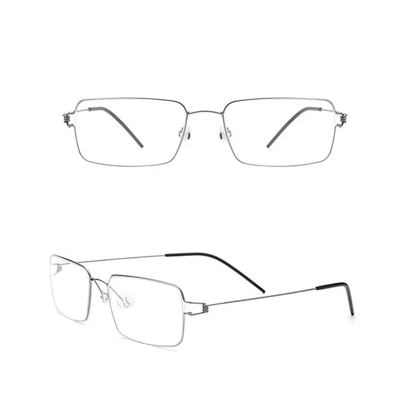 Unisex Full Rim Titanium Screwless Prescription Glasses 28606 — view 6 | Rx Spectacle