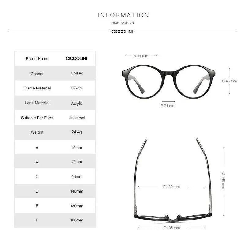 Women's Round Full Rim TR90 Prescription Glasses 2007 — view 3 | Rx Spectacle