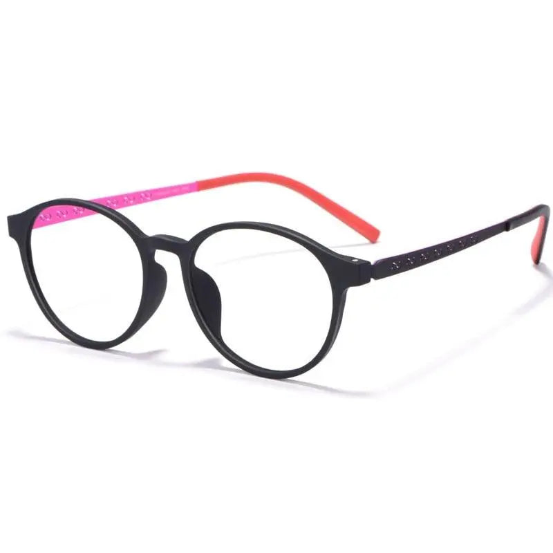 Unisex Round Full Rim Titanium Prescription Glasses 8868T — view 11 | Rx Spectacle