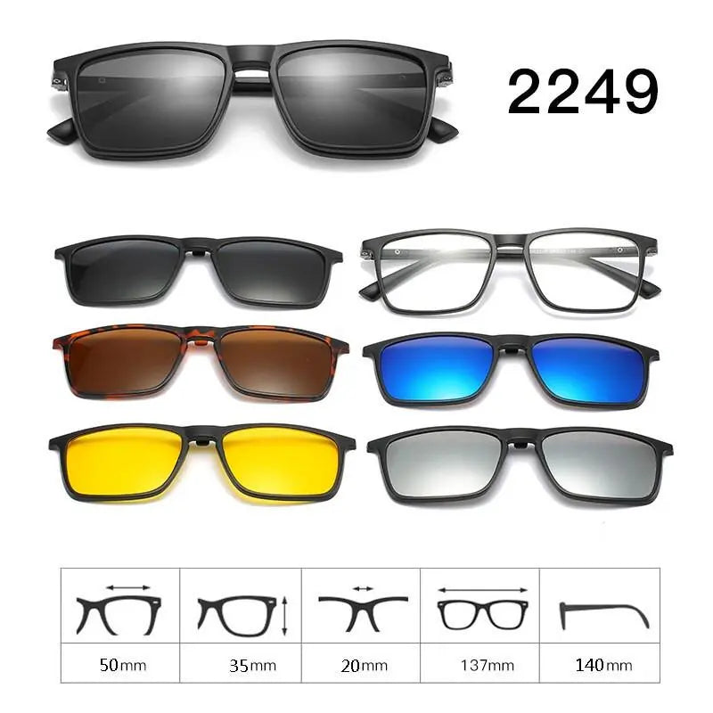 Unisex Full Rim Acetate Clip-On Prescription Glasses 1 — view 17 | Rx Spectacle