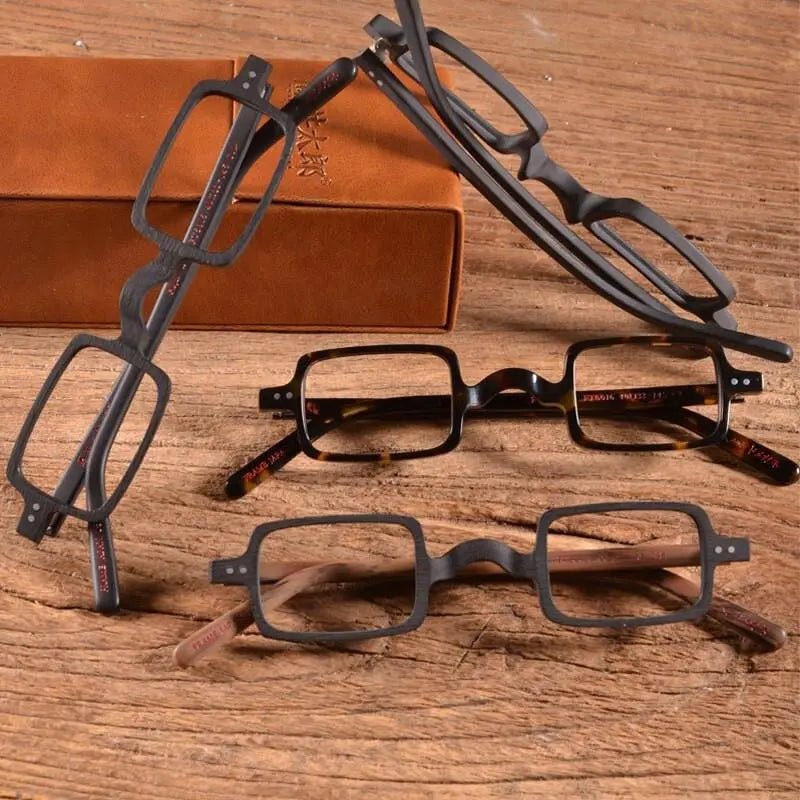 Unisex Square Full Rim Acetate Prescription Glasses Ft6016 — view 9 | Rx Spectacle