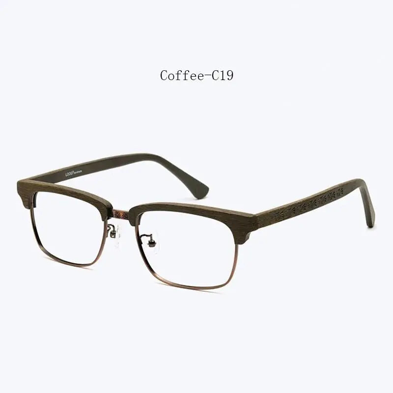 Men's Square Full Rim Titanium Prescription Glasses Ta12321 — view 6 | Rx Spectacle
