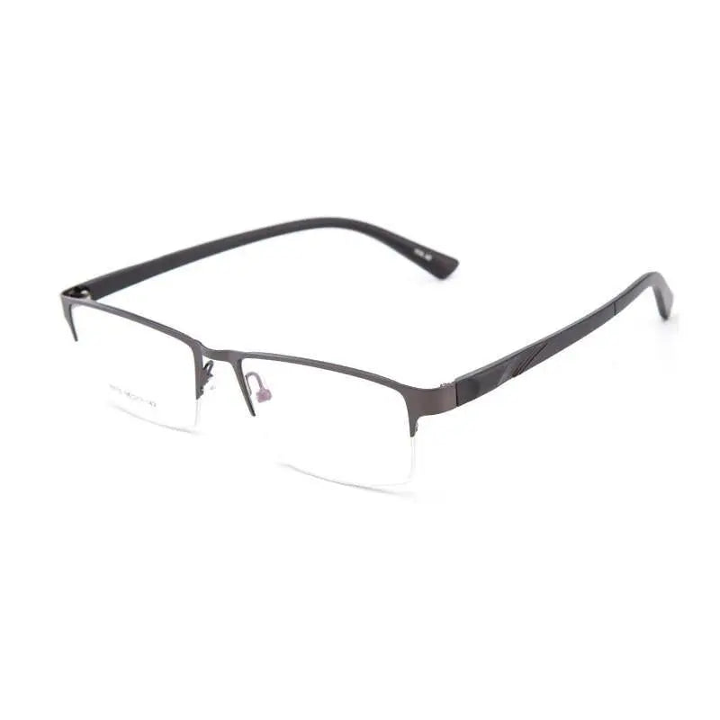Unisex Semi-Rimless Alloy Prescription Glasses 16019 — view 5 | Rx Spectacle