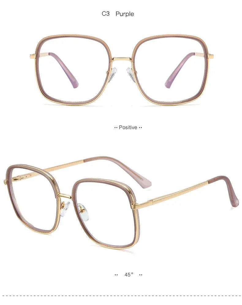 Women's Square Full Rim TR90 Prescription Glasses 95305 — view 18 | Rx Spectacle