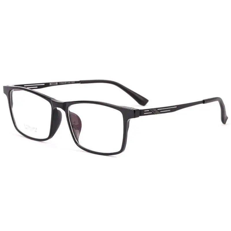 Unisex Full Rim Titanium Prescription Glasses Y8883 — view 9 | Rx Spectacle