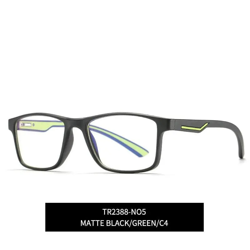 Men's Square Full Rim TR90 Prescription Glasses 2388 — view 11 | Rx Spectacle