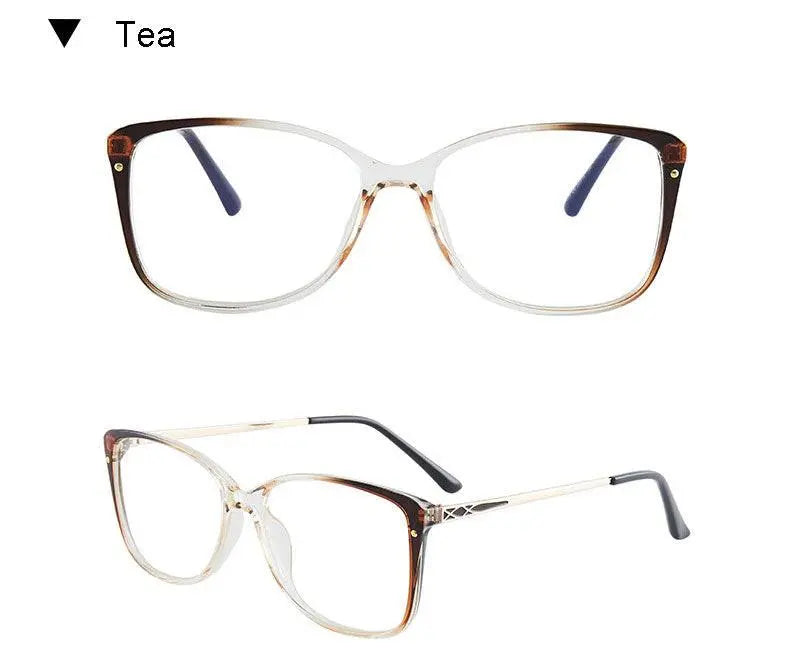 Women's Square Full Rim TR90 Prescription Glasses 7034 — view 18 | Rx Spectacle