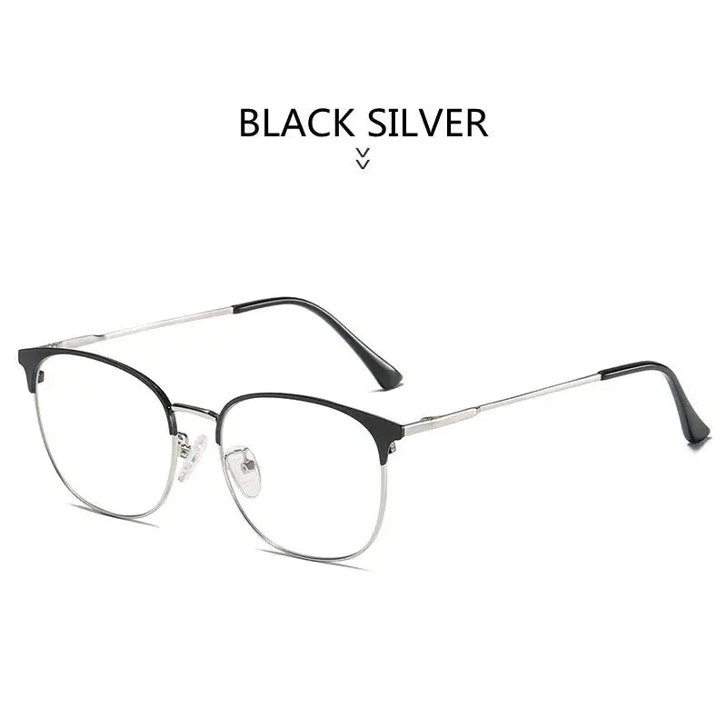 Unisex Browline Full Rim Acetate Prescription Glasses 9123 — view 10 | Rx Spectacle