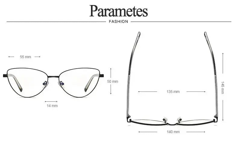Women's Cat Eye Full Rim TR90 Prescription Glasses 3006 — view 13 | Rx Spectacle