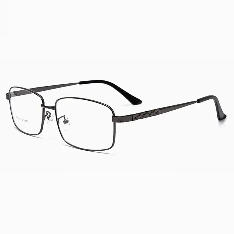 Men's Square Full Rim Alloy Prescription Glasses 6035 — view 10 | Rx Spectacle