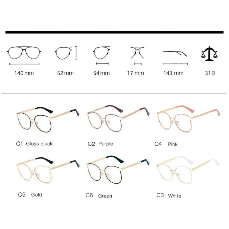 Women's Cat Eye Full Rim TR90 Prescription Glasses 95785 — view 8 | Rx Spectacle