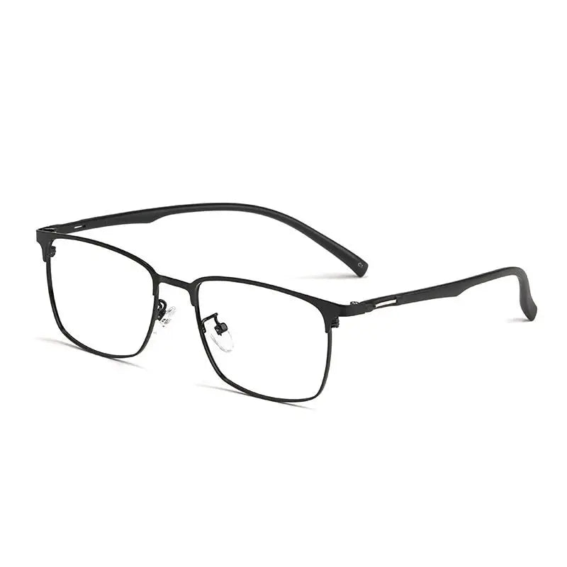Men's Square Full Rim Alloy Prescription Glasses 5239 — view 8 | Rx Spectacle