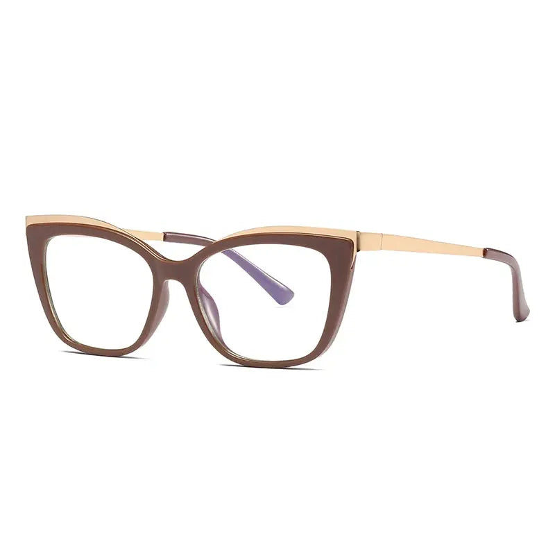 Women's Cat Eye Full Rim TR90 Prescription Glasses 772049 — view 8 | Rx Spectacle