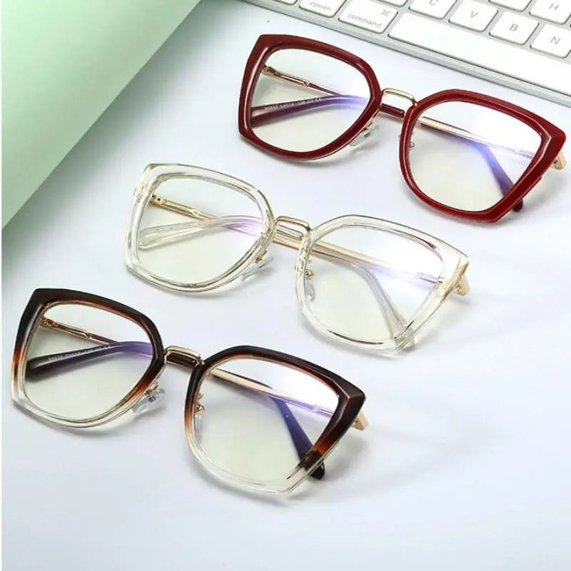 Women's Cat Eye Full Rim TR90 Prescription Glasses 95632 — view 11 | Rx Spectacle