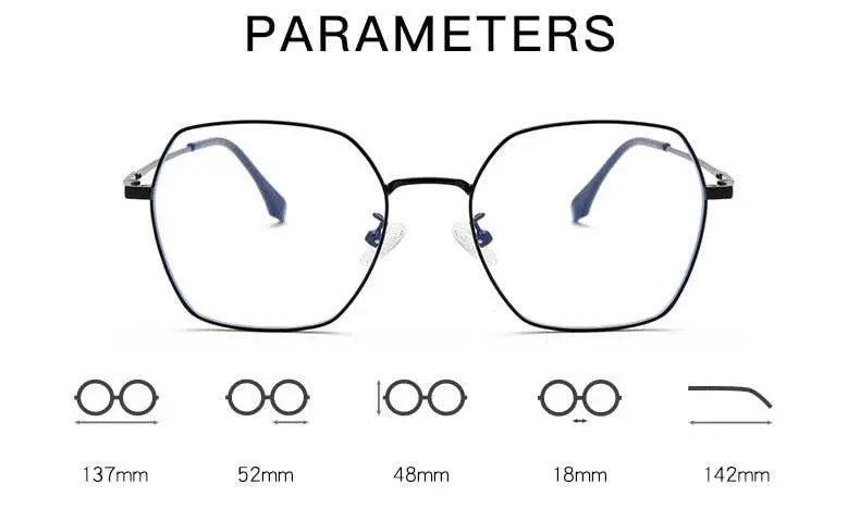 Unisex Full Rim Alloy Prescription Glasses 9339 — view 12 | Rx Spectacle