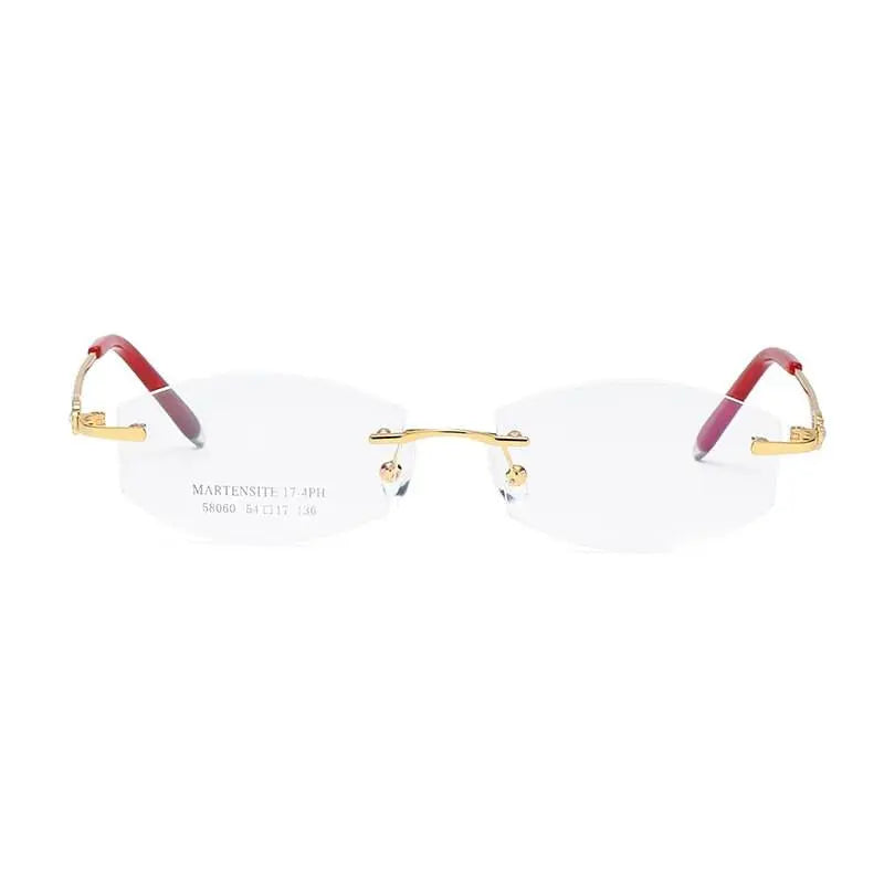 Women's Rimless Alloy Prescription Glasses 58060 — view 6 | Rx Spectacle
