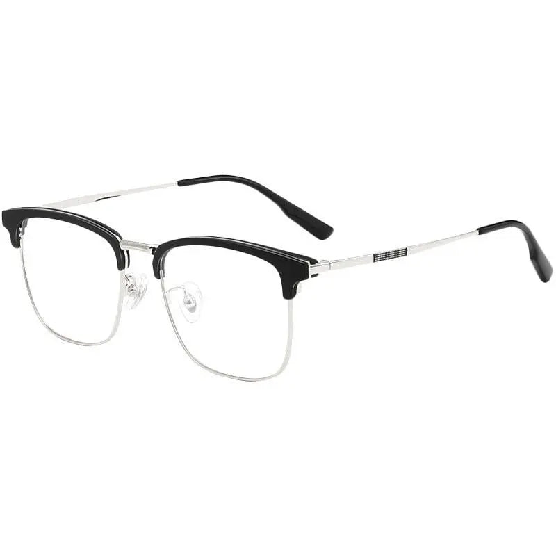 Men's Square Full Rim Titanium Prescription Glasses 2312YJ — view 10 | Rx Spectacle