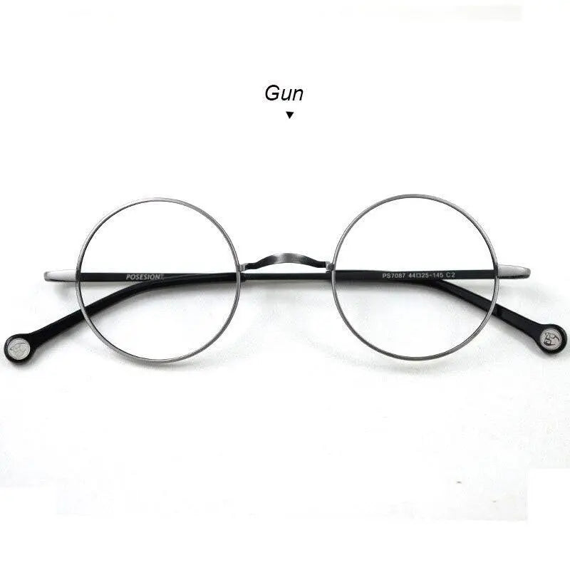 Unisex Round Full Rim Alloy Prescription Glasses Ps7087 — view 6 | Rx Spectacle