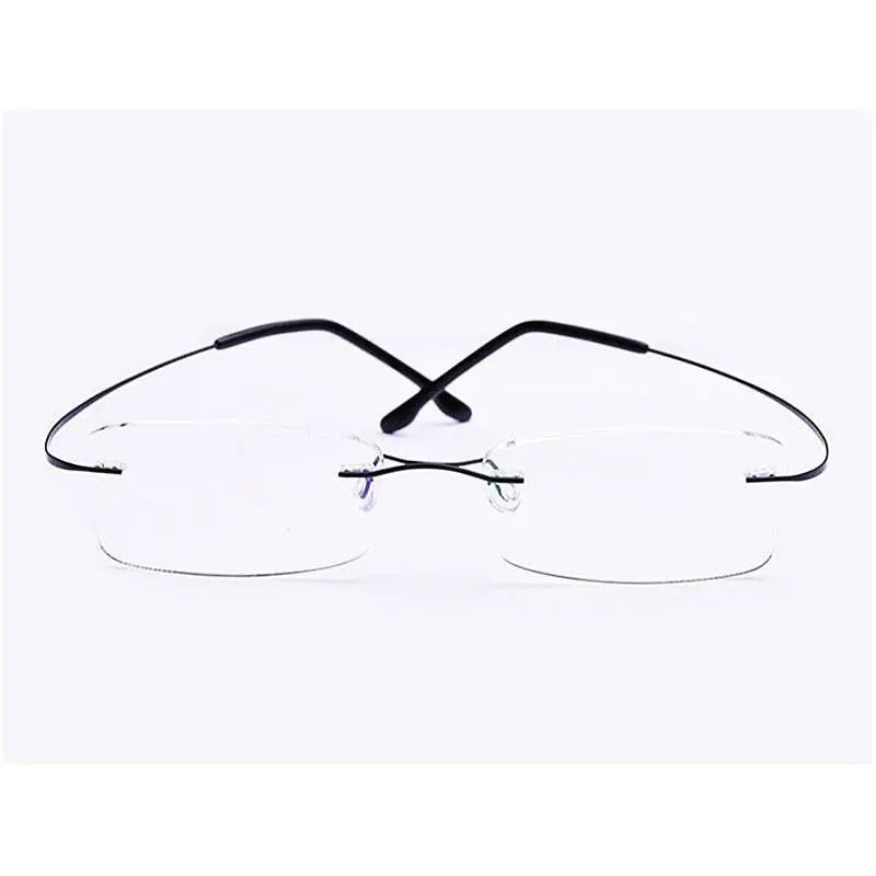 Unisex Rimless Titanium Prescription Glasses — view 13 | Rx Spectacle