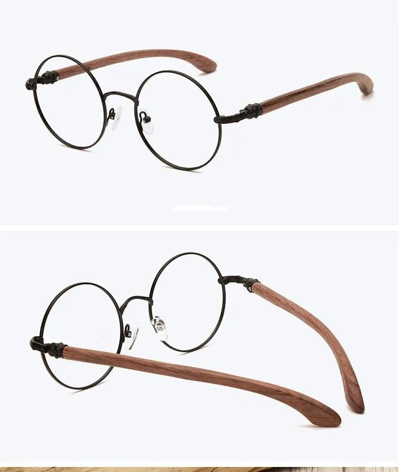 Unisex Round Full Rim Titanium Prescription Glasses 7573 — view 13 | Rx Spectacle