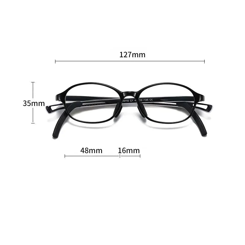 Unisex Oval Full Rim TR90 Prescription Glasses 51104 — view 2 | Rx Spectacle