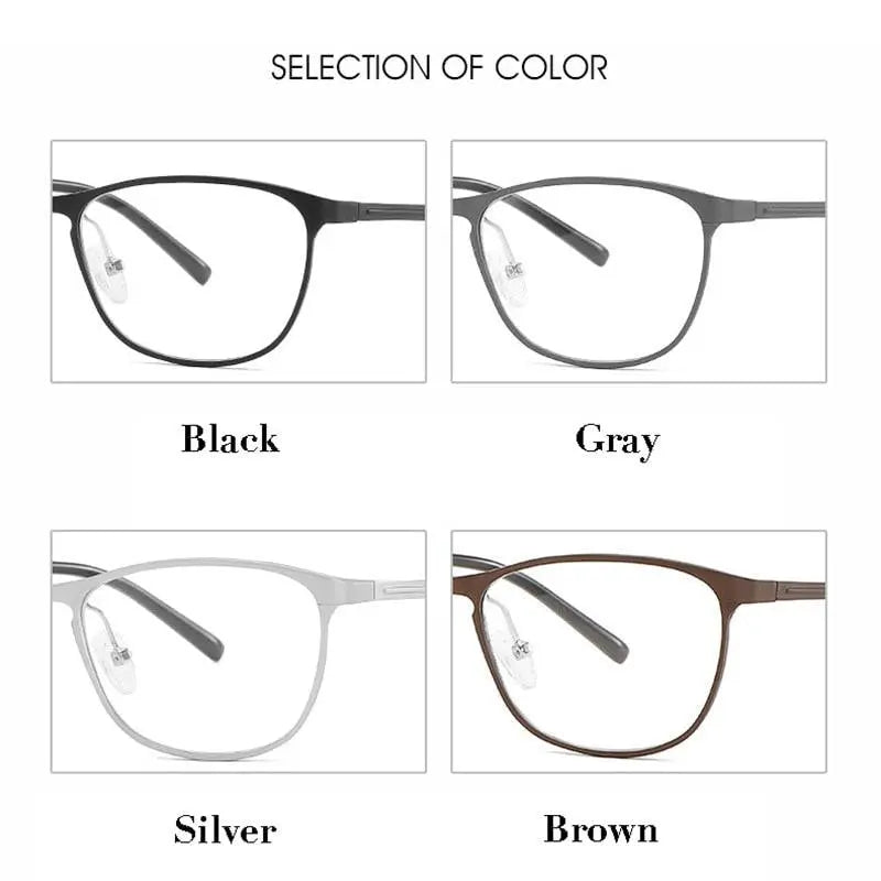 Unisex Square Full Rim Alloy Prescription Glasses 6290 — view 7 | Rx Spectacle