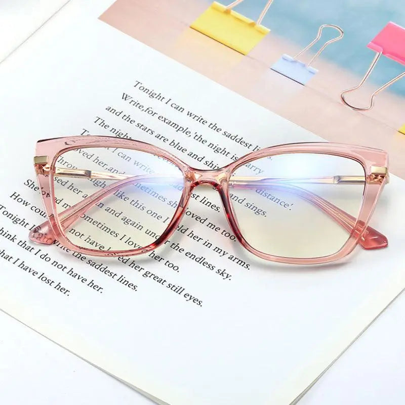 Women's Square Full Rim TR90 Prescription Glasses 95763 — view 1 | Rx Spectacle